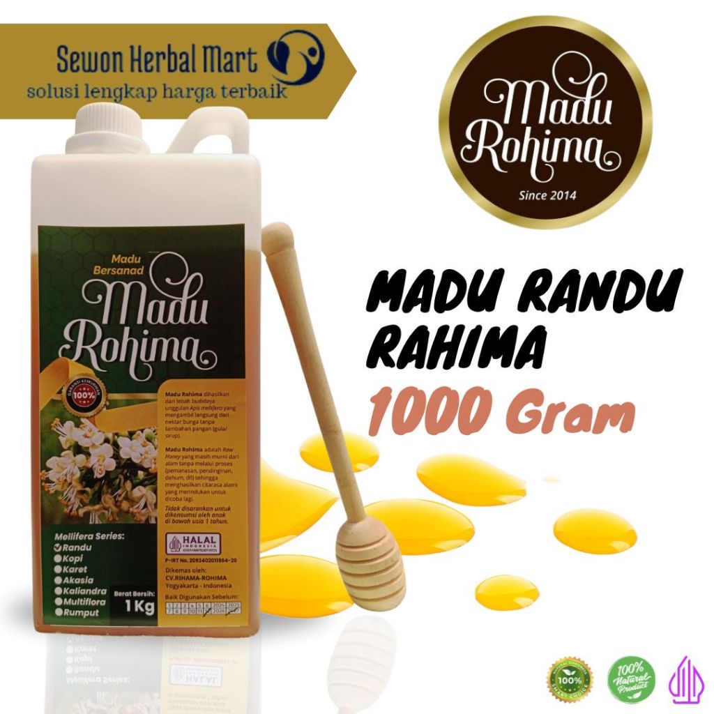 

Madu Murni Asli Madu Randu 1 Kg - Raw honey Madu Randu Murni Ori Rahima