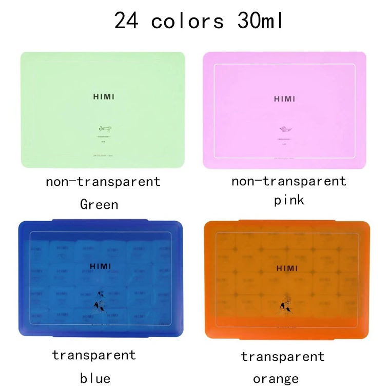 

KODE C8W5 MIYA HIMI GOUACHE SET 24 COLOURS X 3ML