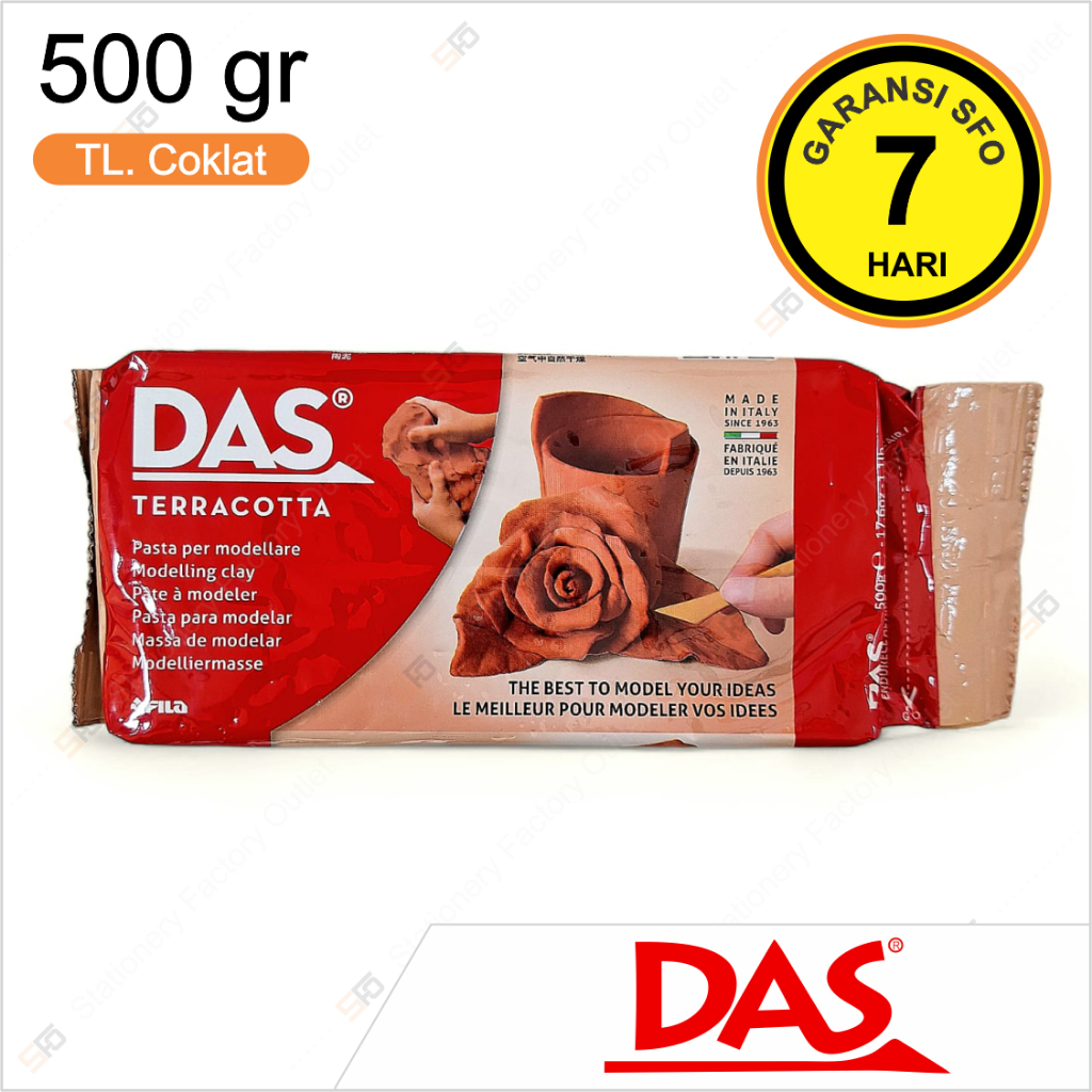 

Modelling Clay Das 500 gram - tanah liat coklat 500g gr