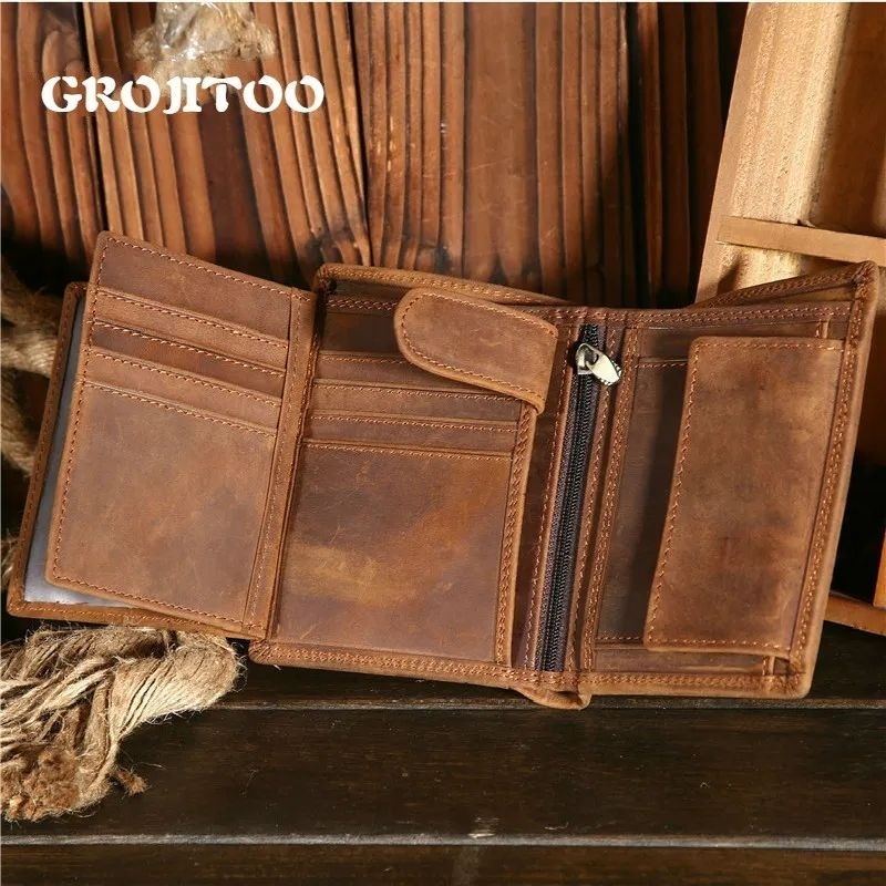 Dompet kulit asli pria kulit crazy horse