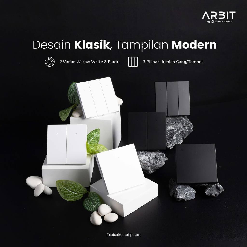 ARBIT Zigbee Wall Switch N Series Saklar Pintar Smart Home