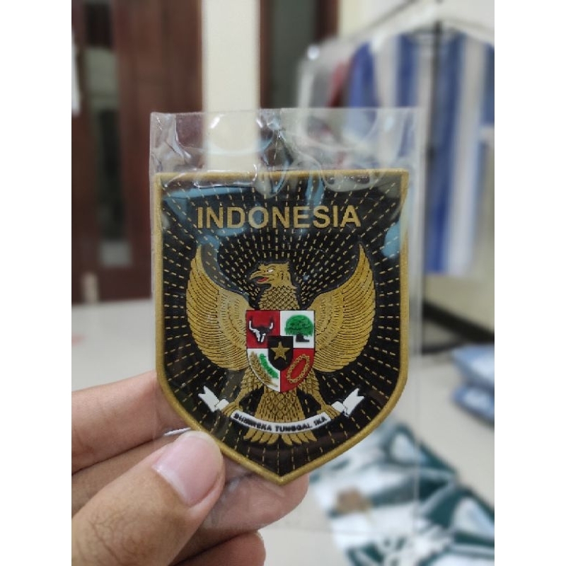 Logo Timnas Indonesia Rubber 3d hitam