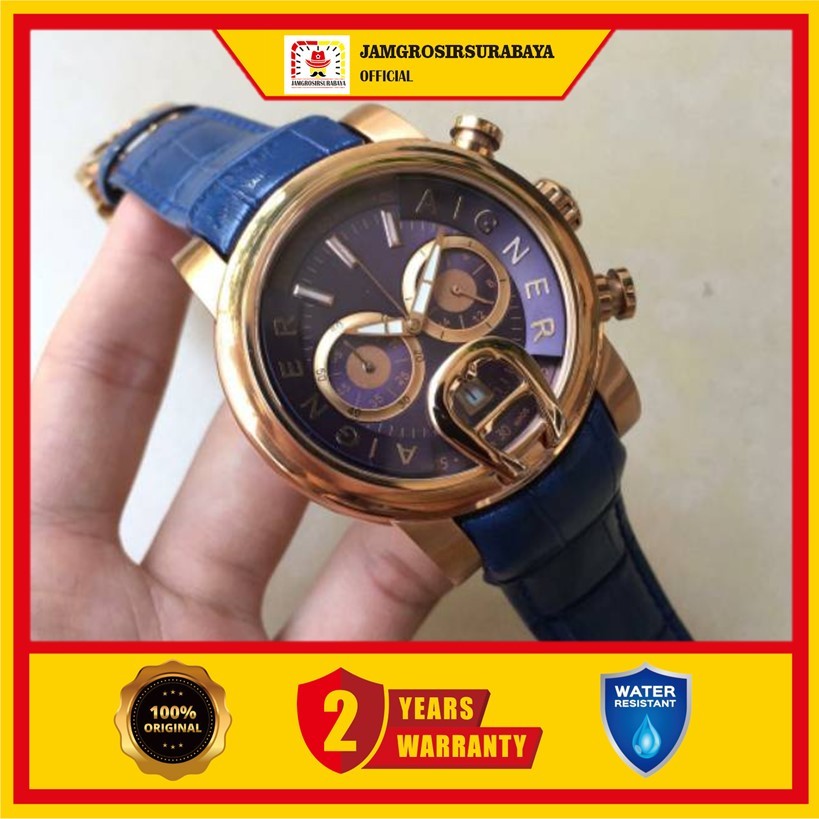 PROMO Jam Tangan Pria Aigner Bari Leather LIMITED EDITION A37500 Original Garansi 1 Tahun [✔COD]