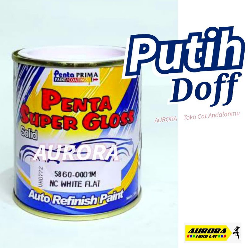 Cat Putih Dop Doff Penta Super Gloss White Flat