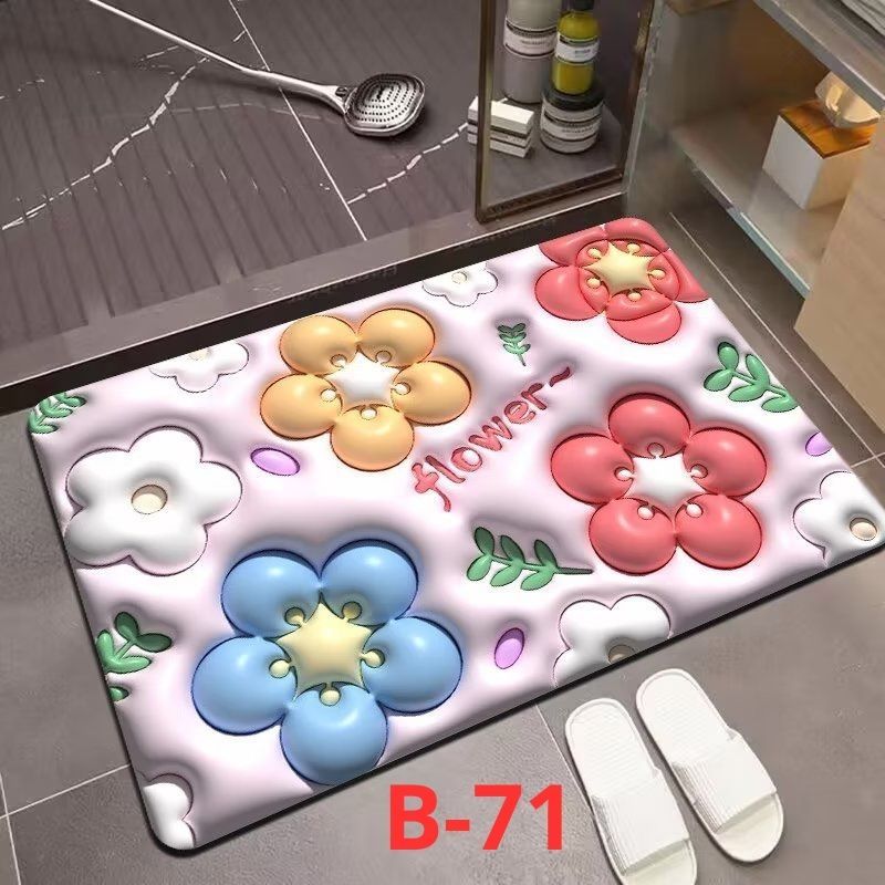 BINTANG Keset 50x80 Motif 3D Keset Kaki Kamar Mandi Anti Slip Kamar Mandi Motif Lucu
