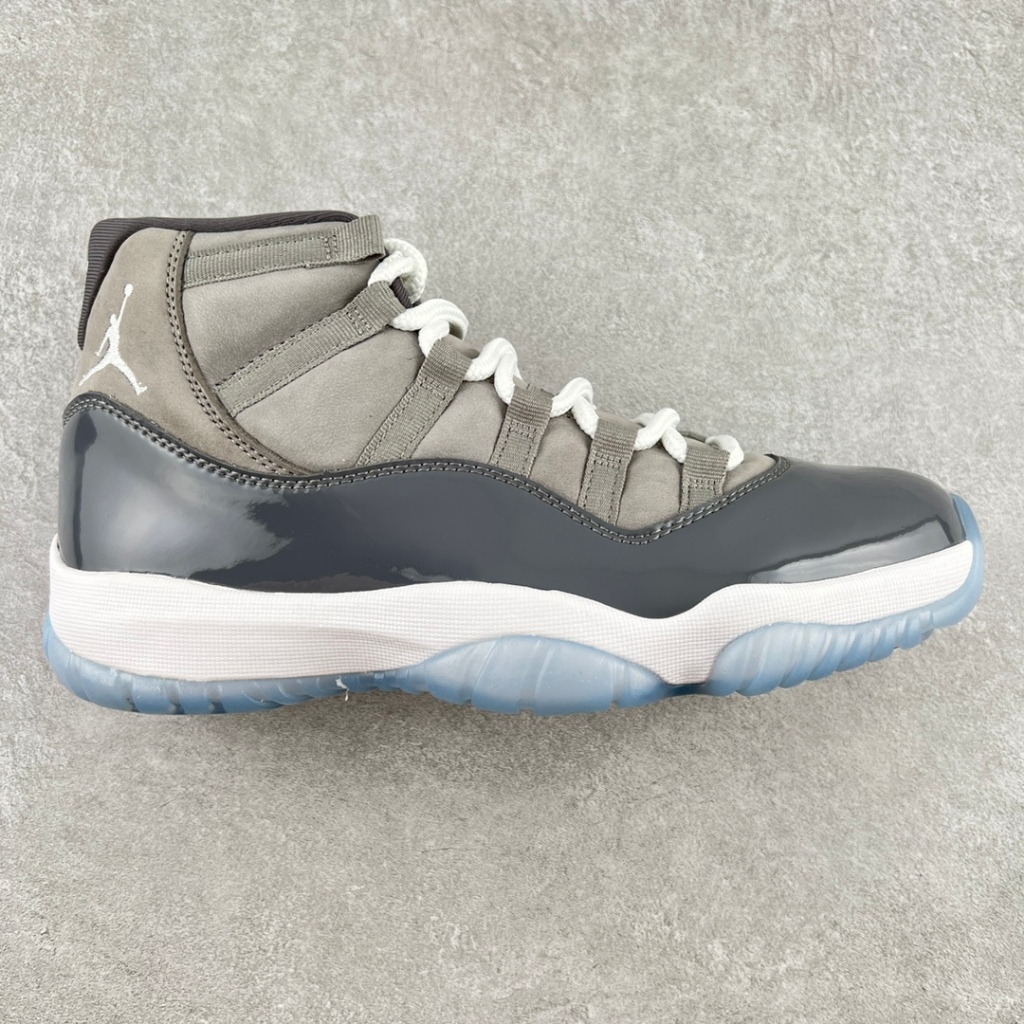 Nike Jordan Air Jordan 11 Retro “Cool Grey” Sepatu Basket Abu-abu Abu-abu dan Putih
