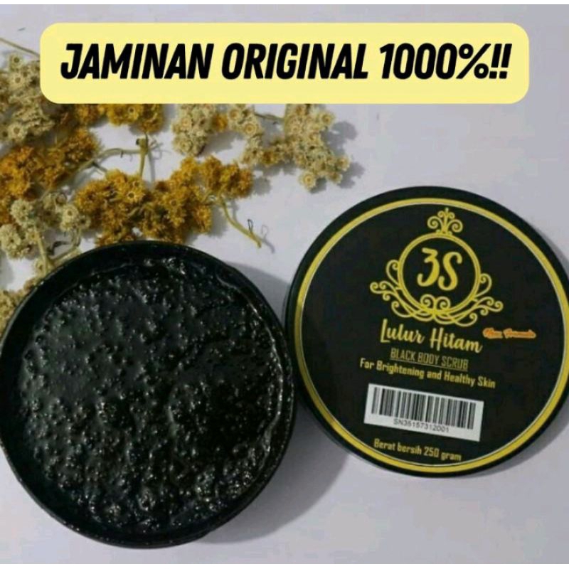 Lulur Hitam 3s - Lulur Alami - Lulur Hitam 250 g