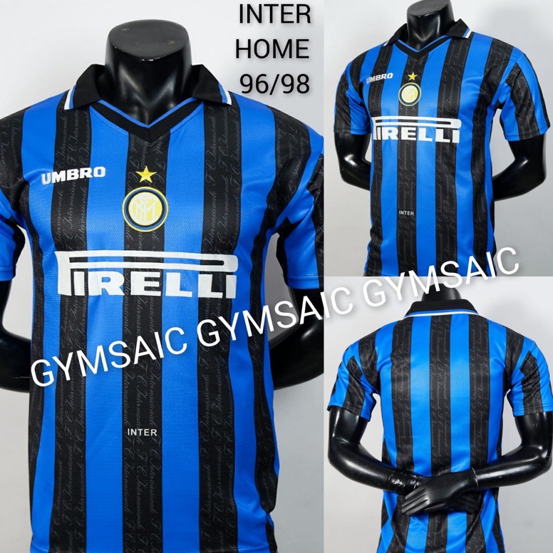 KODE P73J SPONSOR VELVET  JERSEY INTER RETRO HOME 1996 1998