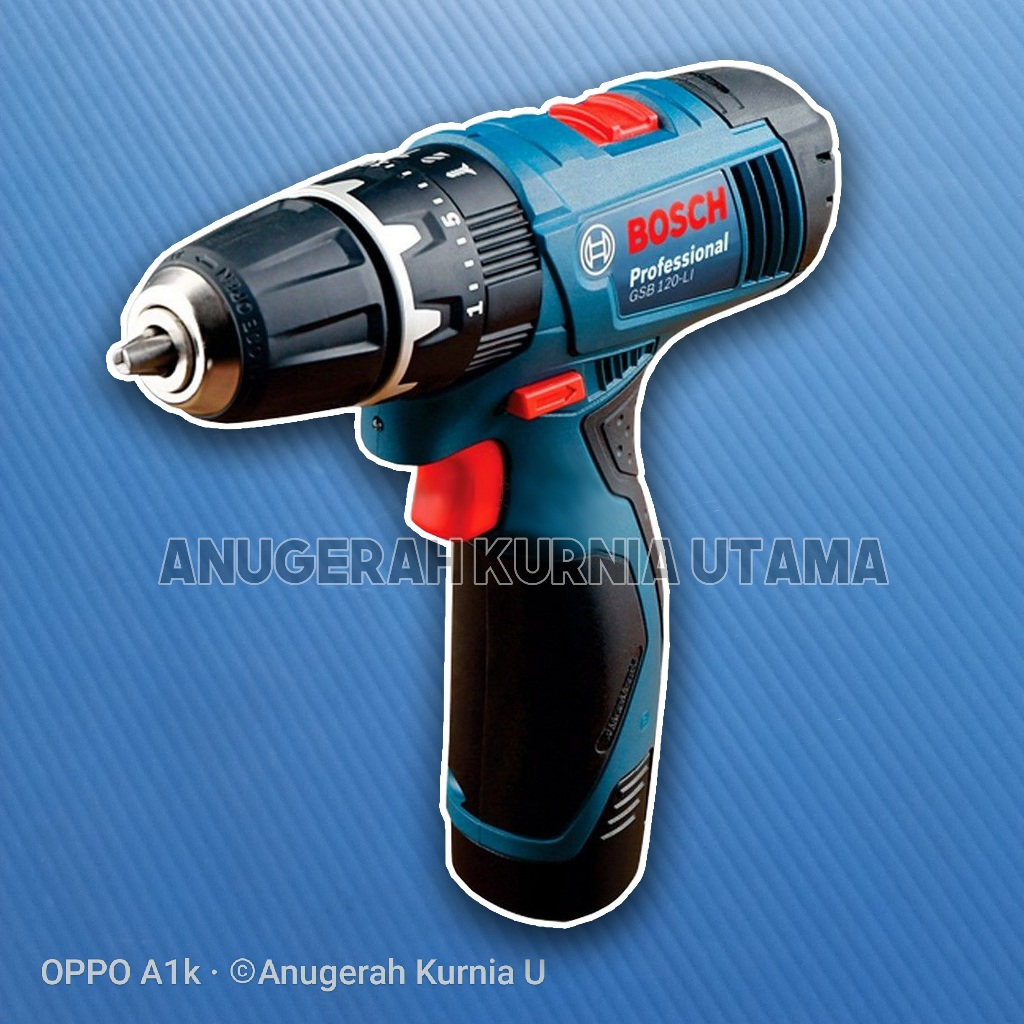 Mesin Bor Cordless Bosch GSB 120 Li Original Garansi Resmi