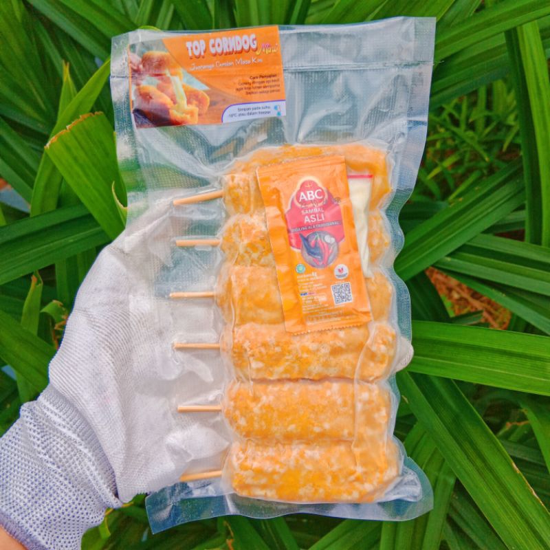 

Corndog Mozarella Korean Frozen Original Tepung Roti Kemasan isi 6pcs isi 3pcs Frozen