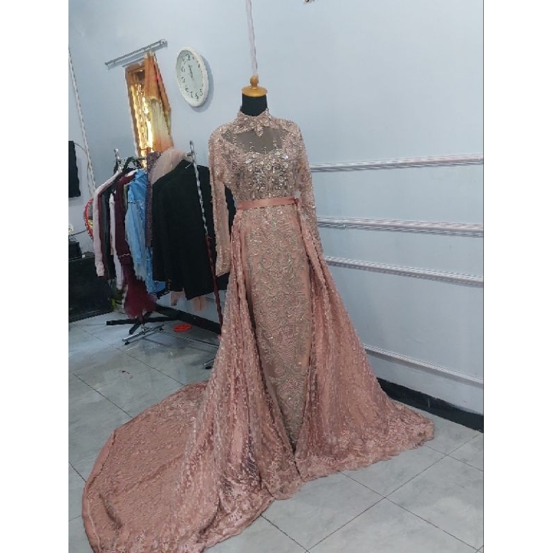 kebaya rose gold