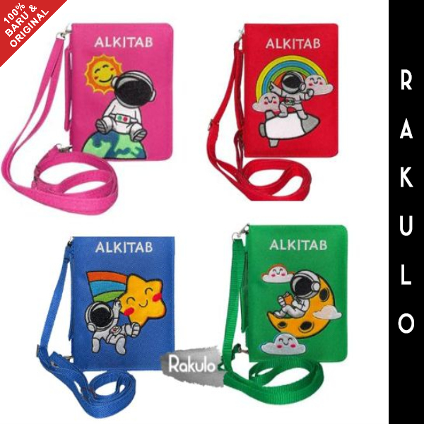 Alkitab Anak Ukuran Kecil Motif Astronot Sampul Kain Resleting