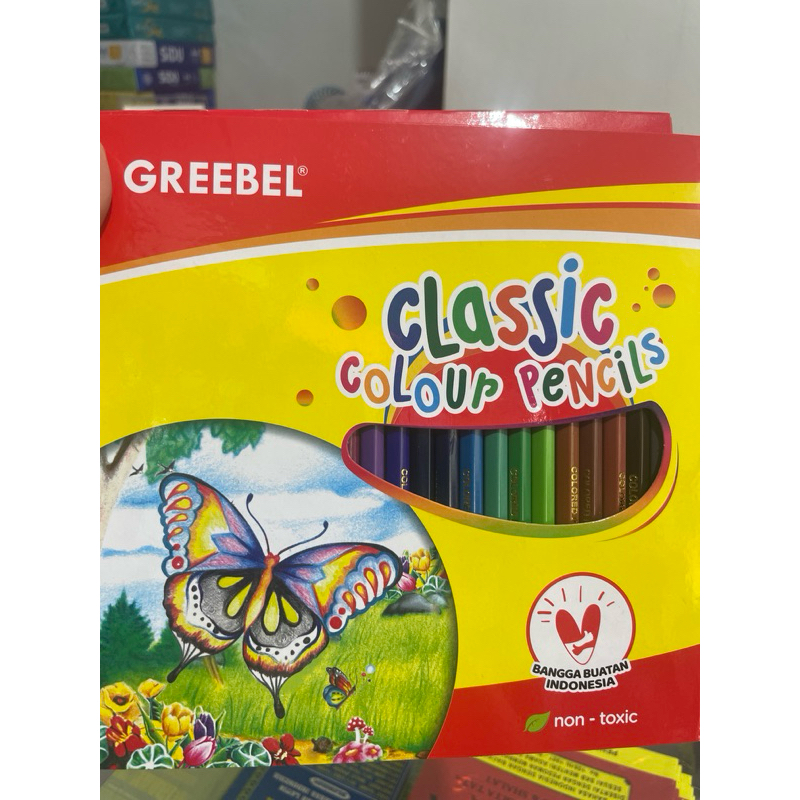 

Pensil Warna 24 warna Greebel