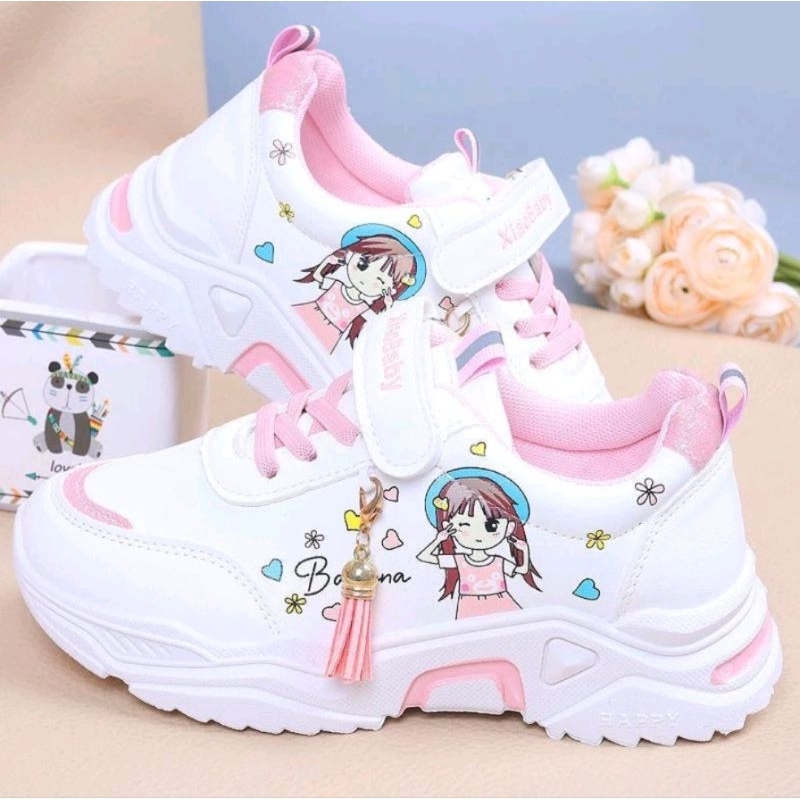 sepatu sneakers anak anak/sepatu sekolah anak/sepatu sneakers wanita anak anak