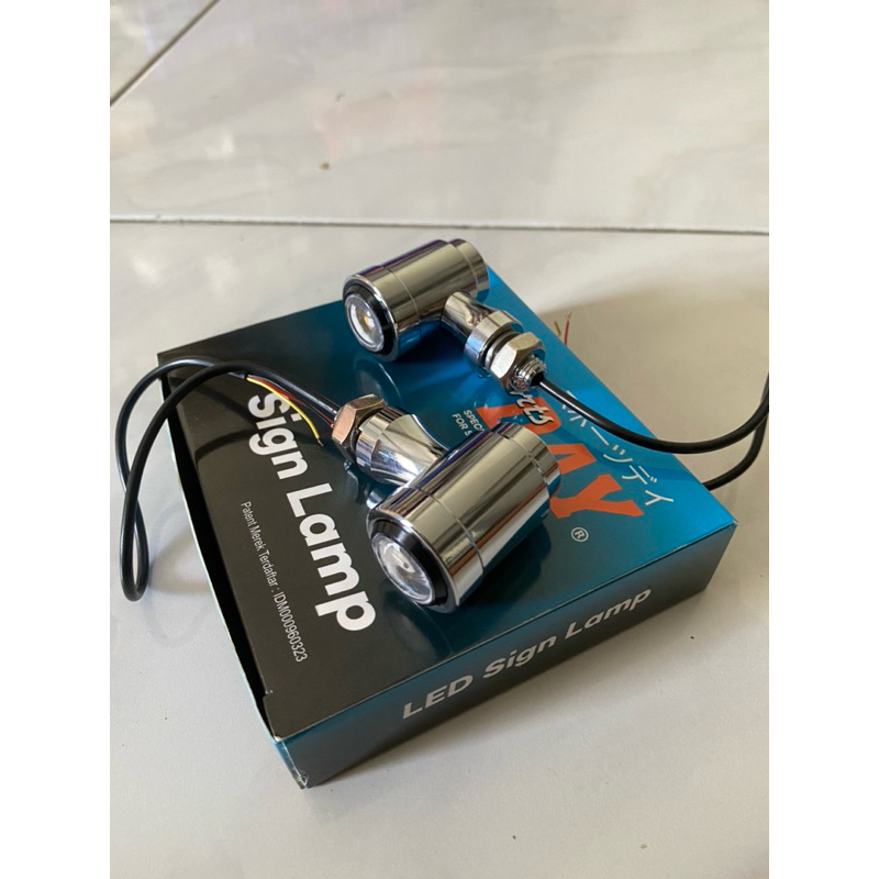 Riting sein stainless chrome reting palu motif LED