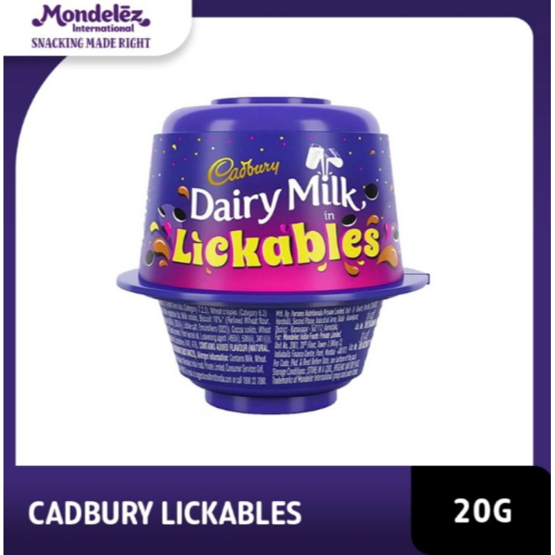 

Cadbury Dairy Milk Chocolate Lickables Cup 20 g