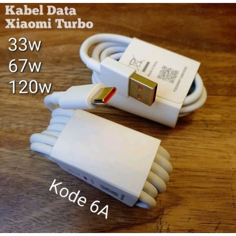 KABEL DATA CHARGER XIAOMI 33W 67W 120W FAST CHARGING TYPE C MICRO