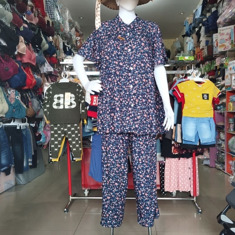 baju tidur one set zaara batik model nabila