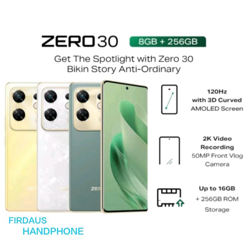 INFINIX ZERO 30 4G RAM 8 INTERNAL 256 GARANSI RESMI INDONESIA