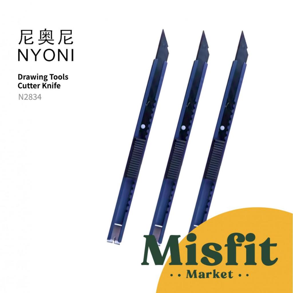 

NYONI N2834 Cutter Knife and Refill Cutting Craft Pisau Potong Kertas