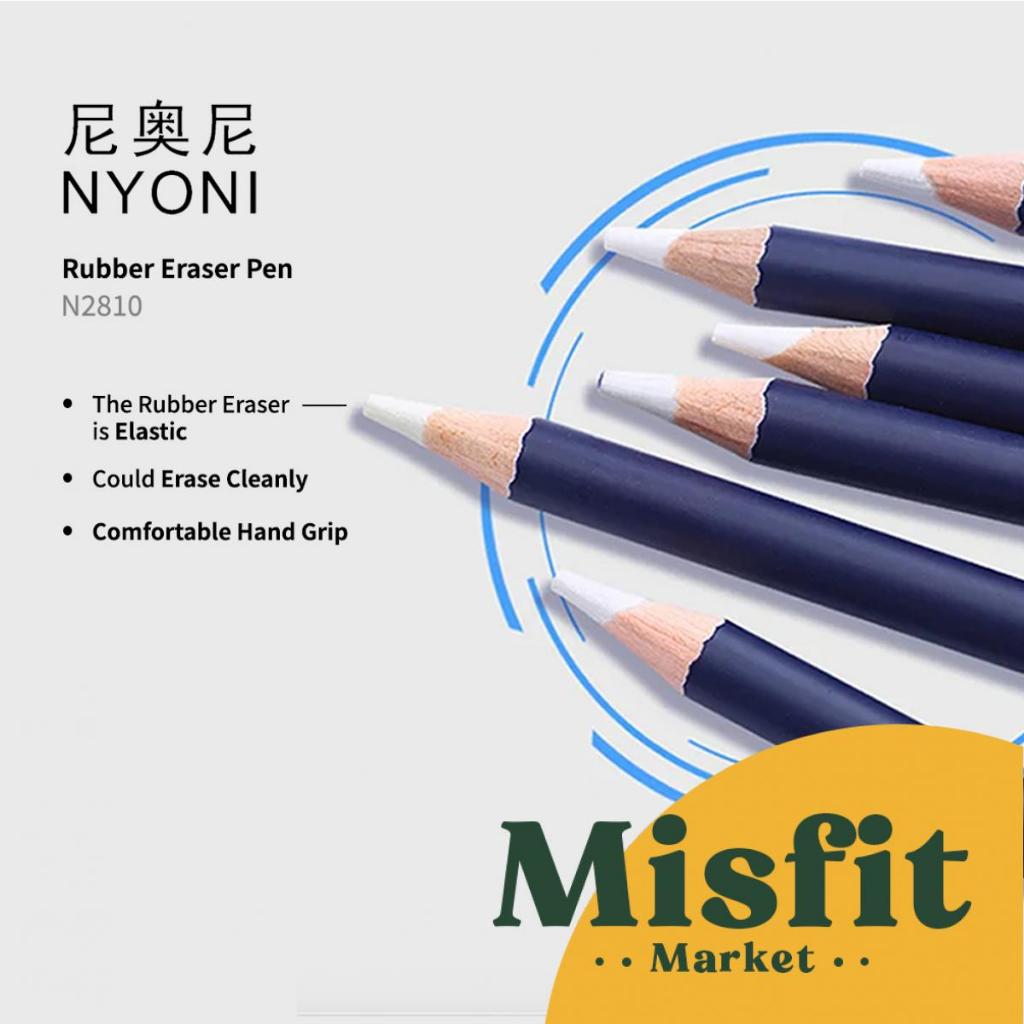

NYONI N2810 Rubber Pencil Eraser Pen (Satuan) Pena Penghapus Pensil
