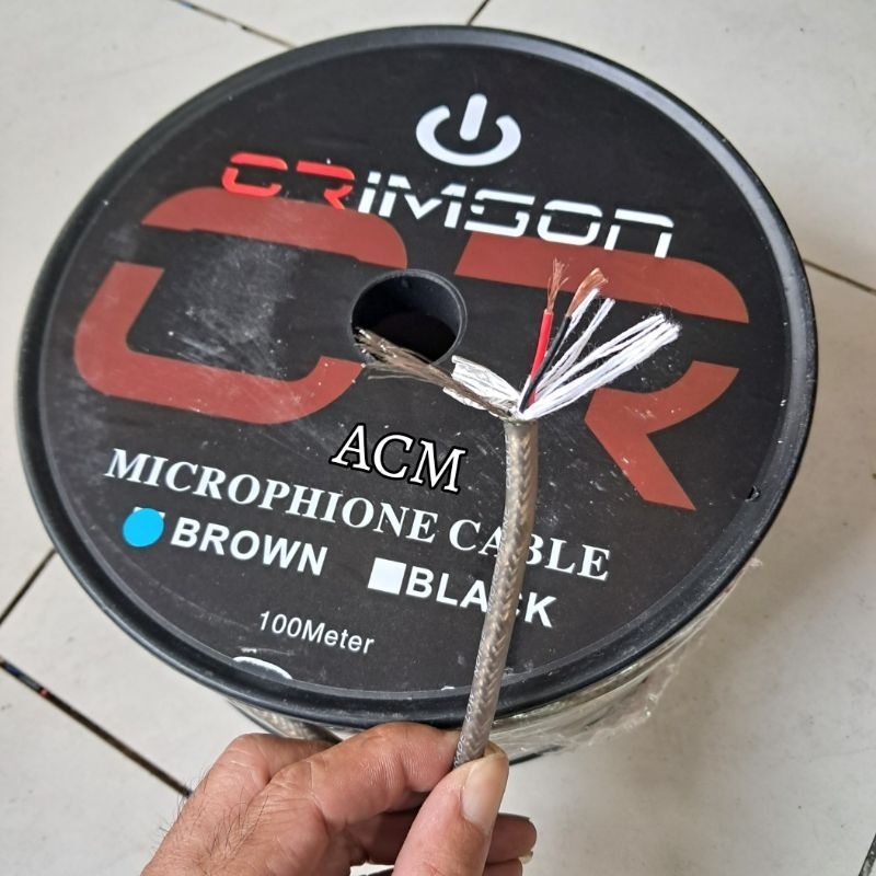 KABEL MIC CRIMSON L2T2S KABEL ISI 3 SERABUT TEMBAGA 100 METER
