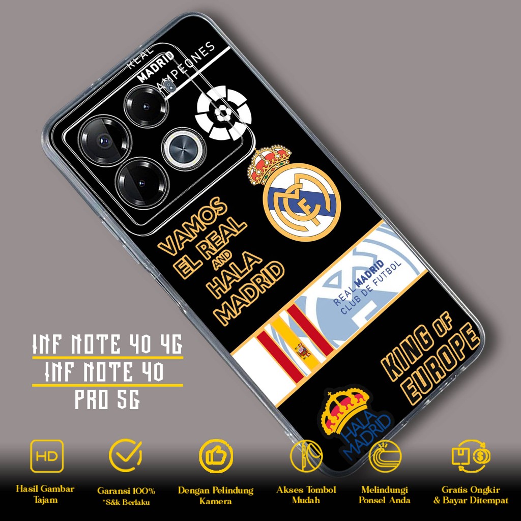 Case INFINIX NOTE 40 4G 40 PRO 5G TERBARU - Casing INFINIX NOTE 40 40 PRO 5G [ BOLA ACM ] Silikon IN