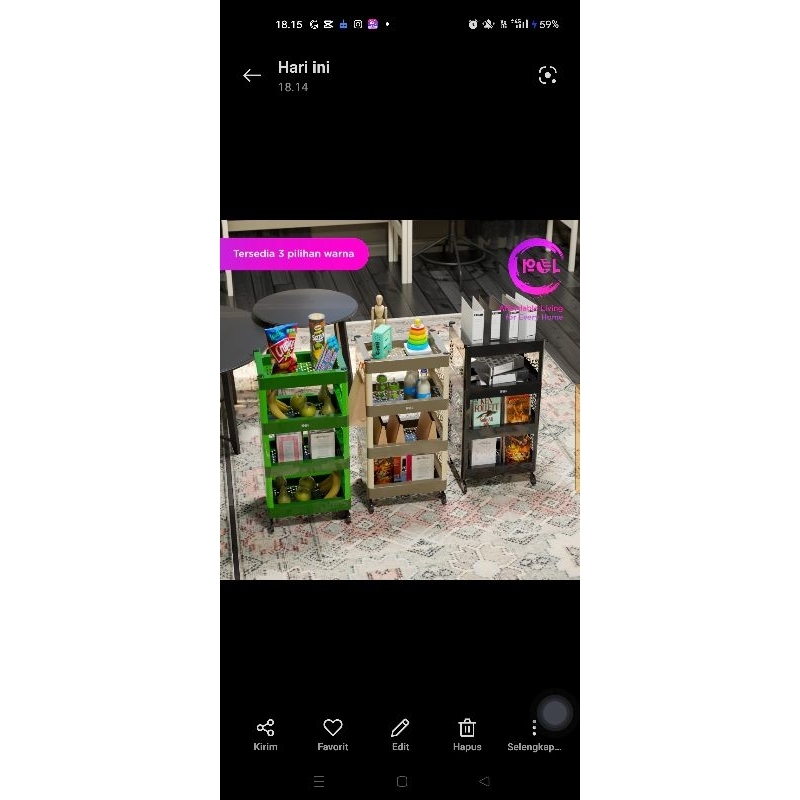 RAK YOYO SERBAGUNA 4 SUSUN RODA