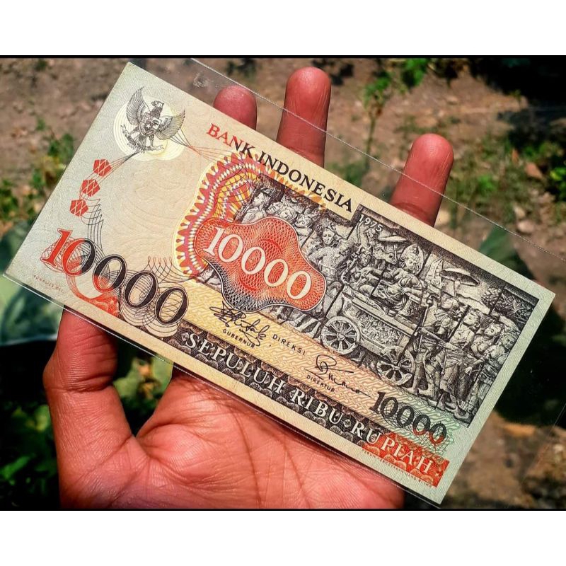 uang  10k barong tahun 1975 kondisi masih  bagus