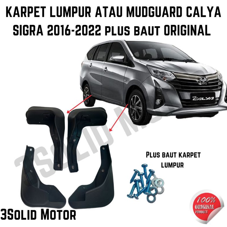 KODE D96V KARPET LUMPUR ATAU MUDGUARD CALYA SIGRA 216222 PLUS BAUT ORIGINAL