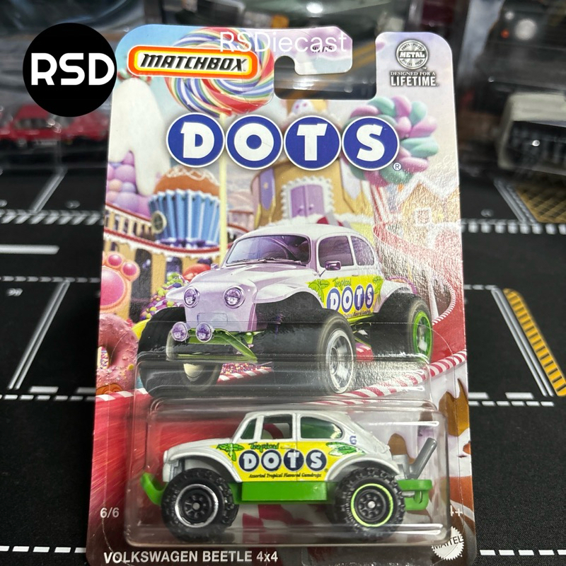 Matchbox Volkswagen Beetle 4x4 Tootsie Roll