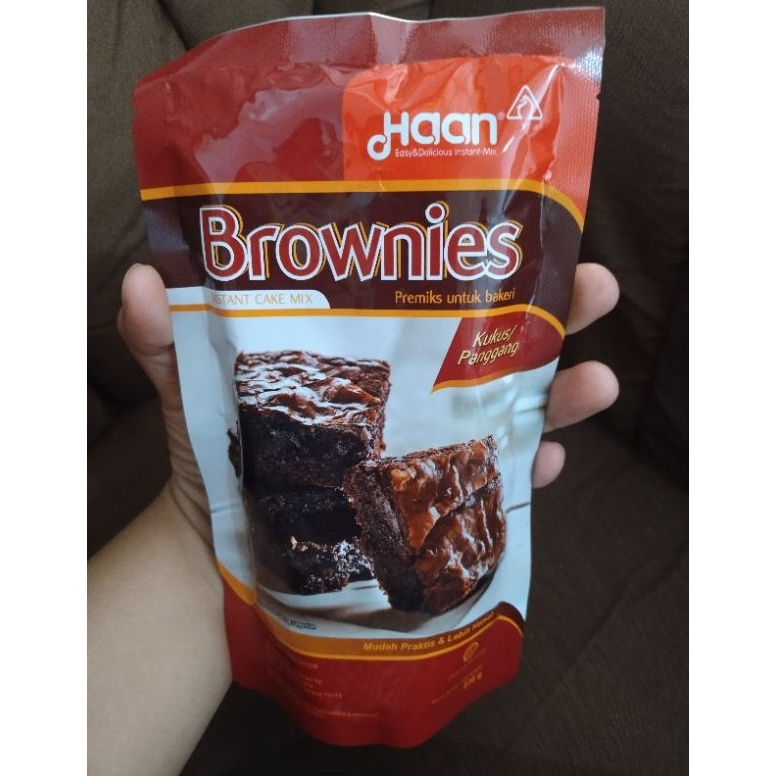 

Terjangkau Haan brownies kukuspanggang 23gr instan cake mix