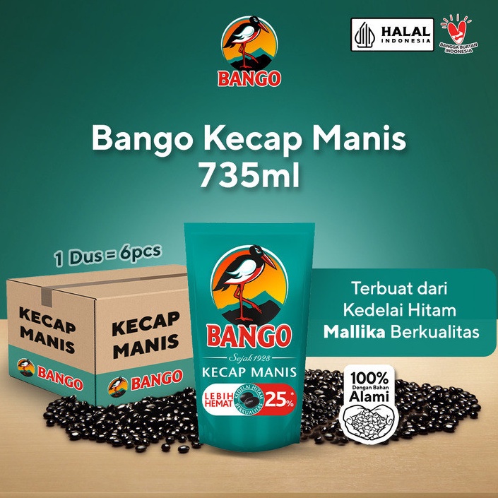 

Terkini BANGO KECAP MANIS 735ML Isi 6