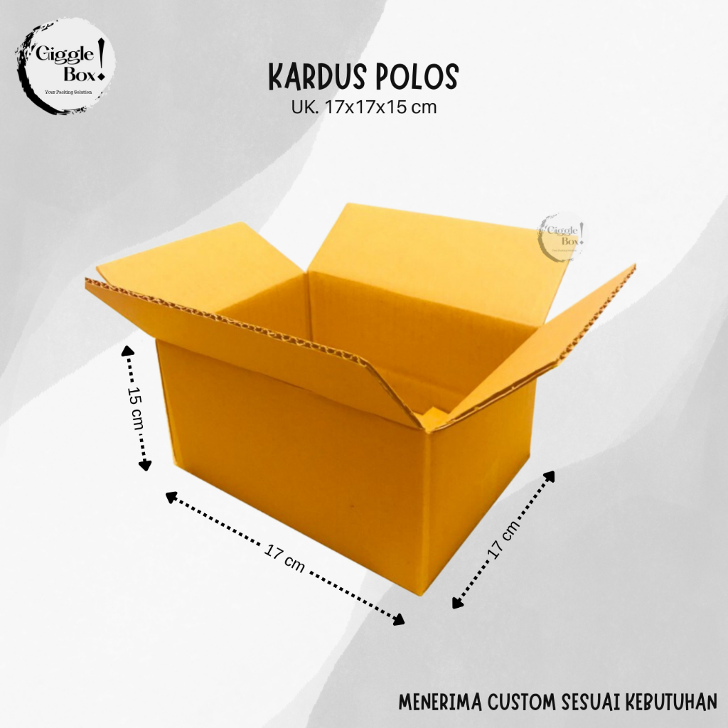 

Kardus Box Polos baru uk. 17x17x15 cm