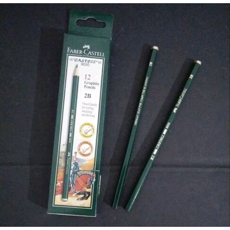 

PENSIL KAYU 2B FABER-CASTELL ORIGINAL / PENSIL UJIAN ( 1 PAK ISI 12 PCS)