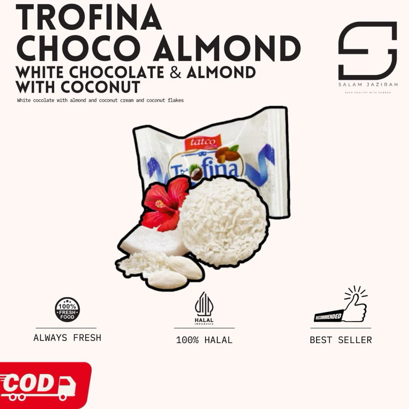 Trofina Tatco Coconut With White Chocolate || Coklat Viral || Coklat Oleh2 Umroh || Coklat Import Pr