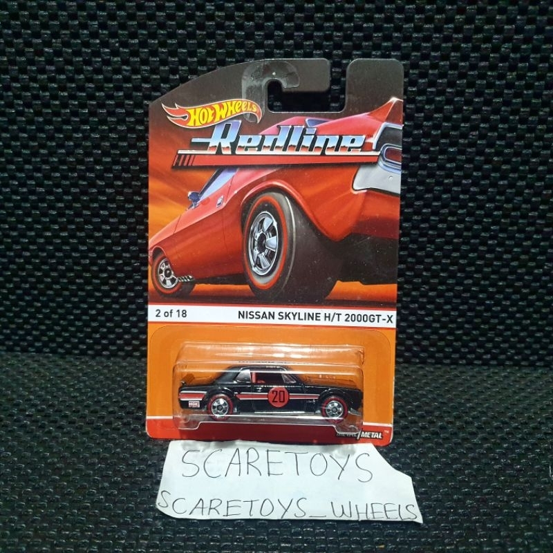 Hot Wheels nissan skyline hako ht h/t 2000 gtx 2000gt x redline