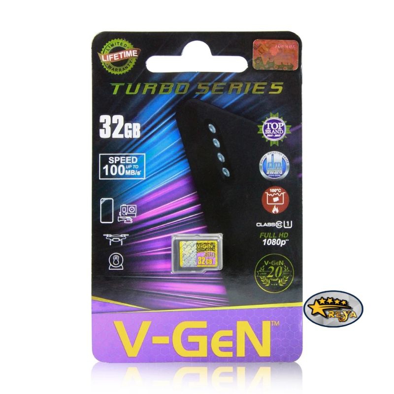 VGEN MEMORI 16 32 64 GB SPEED 100 MB/s MEMORI HP MICRO SD TURBO SERIES