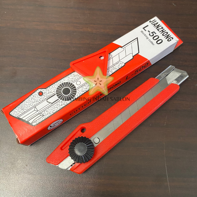 

Jual Cutter Besar JOYKO L-500 Pisau Barang ATK Perkantoran Warna RANDOM Pemotong Kertas Cut Iris SATUAN Ukuran Kecil Kantor Alat Tools Ukir Pengukir Tajam Runcing Peralatan Knife Irisan Potong Stationery Rumah Sekolah Blimbing Indah Sablon Malang