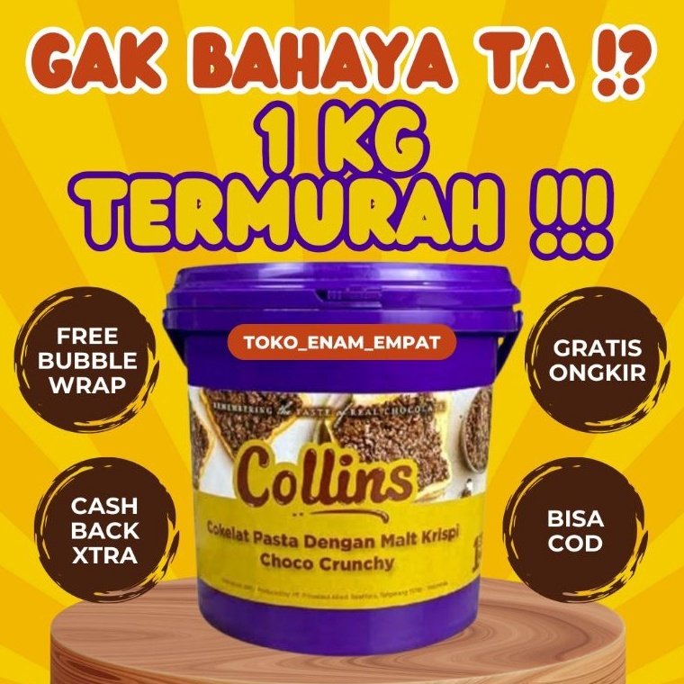 

Klaim promo LIVE JATIM HARGA PALING MURAH PROMO OBRAL COLLINS CHOCO CRUNCHY 1KG 1 KILO KG KEMASAN ASLI PABRIK EMBER PAIL ORIGINAL COKLAT COKELAT SOKLAT CHOCOLATE CRISPY KRISPI MALT KRIUK KRIUK SELAI ENAK MANIS ANAK ANAK SUKA JAJAN CAMILAN SNACK ROTI KUE