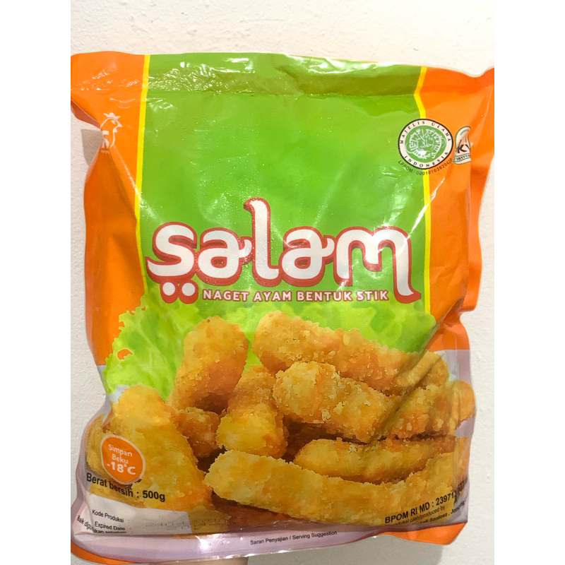 

SALAM Chicken Nugget 500gr / Nuget Ayam Stick Premium