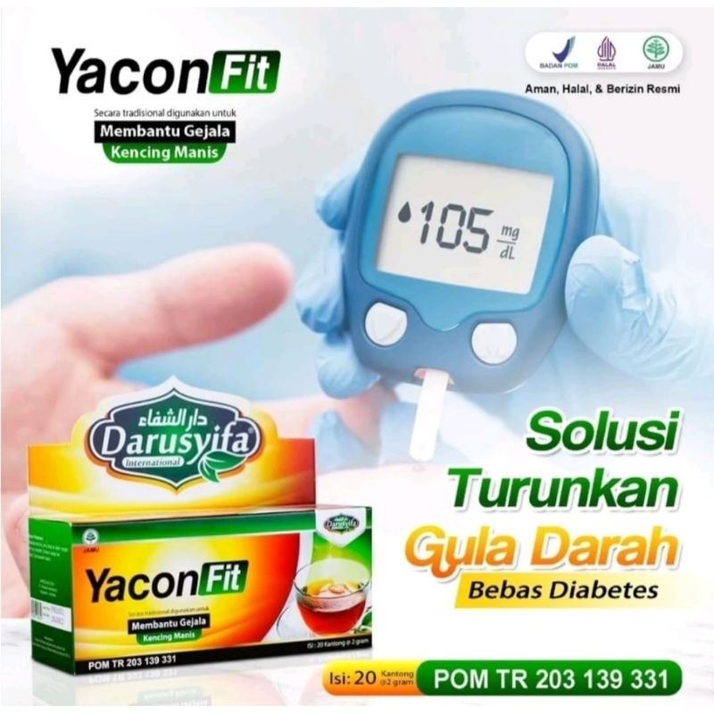 

TEH CELUP YACON FIT YACONFIT DARUSYIFA TEH DAUN INSULIN TEH DIABETES