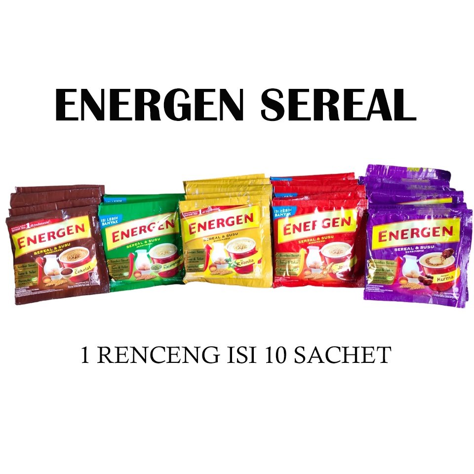 

Ready Stock ENERGEN SEREAL RENCENG ISI 1 SACHET