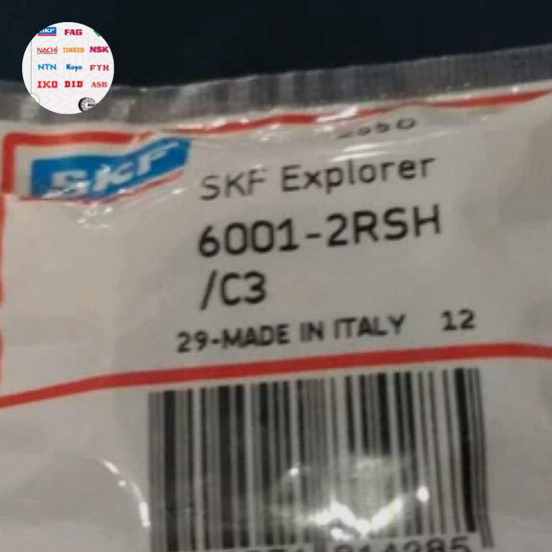 Bearing 6001 2RSH C3 SKF ORIGINAL