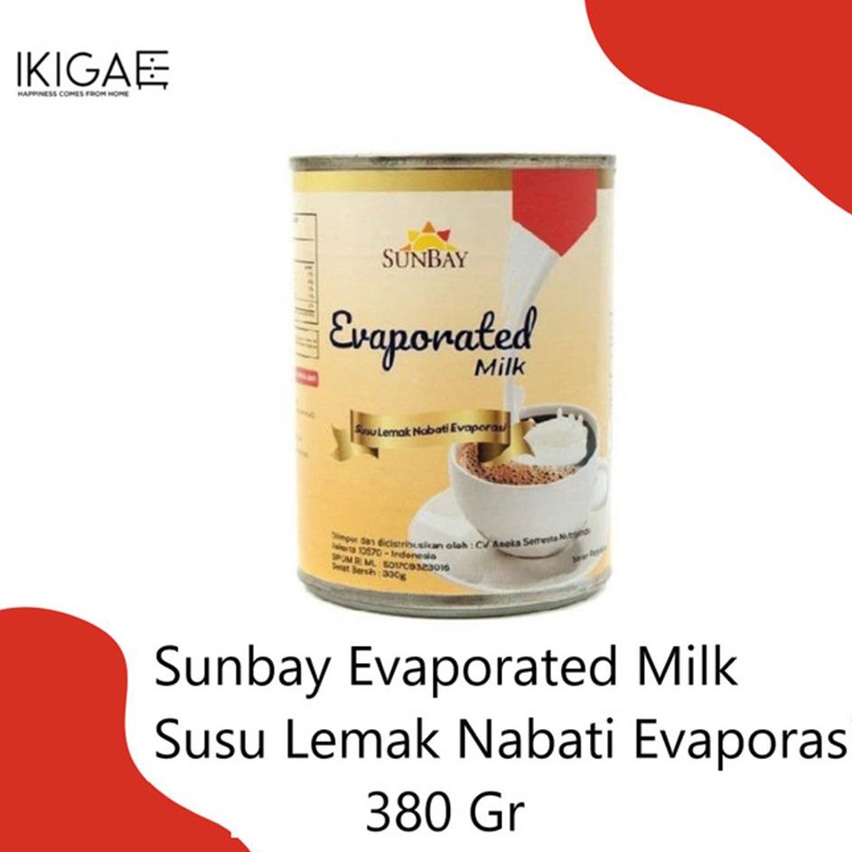 

Sedia Disini SUNBAY EVAPORATED MILK SUSU LEMAK NABATI EVAPORASI
