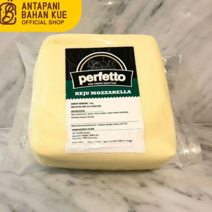 

Paling Bagus Keju Mozarella Perfetto 1kg Mozzarella Cheese perfetto 1kg Original