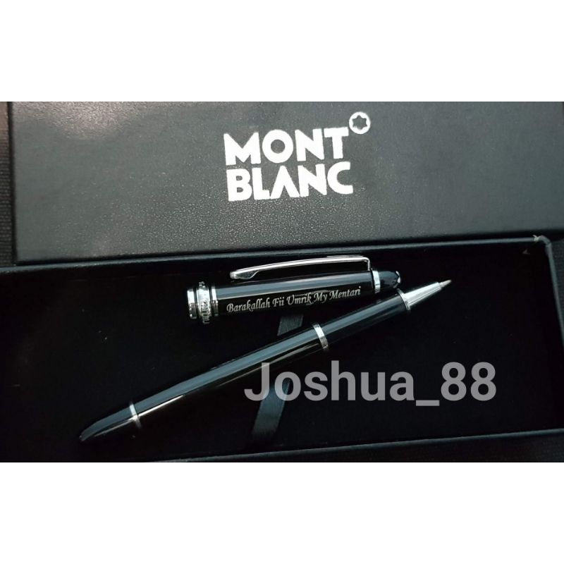 

Pulpen Montblanc Misterstuk Black Silver Gratis Ukir Nama Sendiri