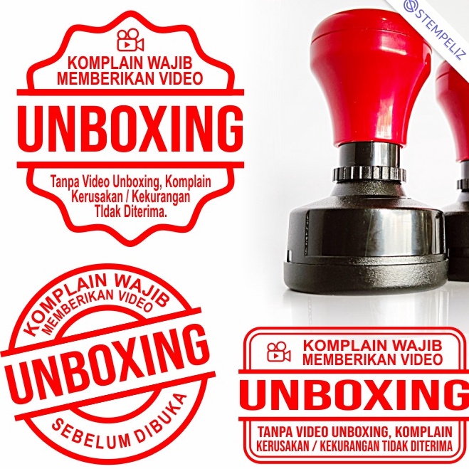 

KODE D3I9 Stempel Unboxing Video Unboxing untuk Paking Olshop