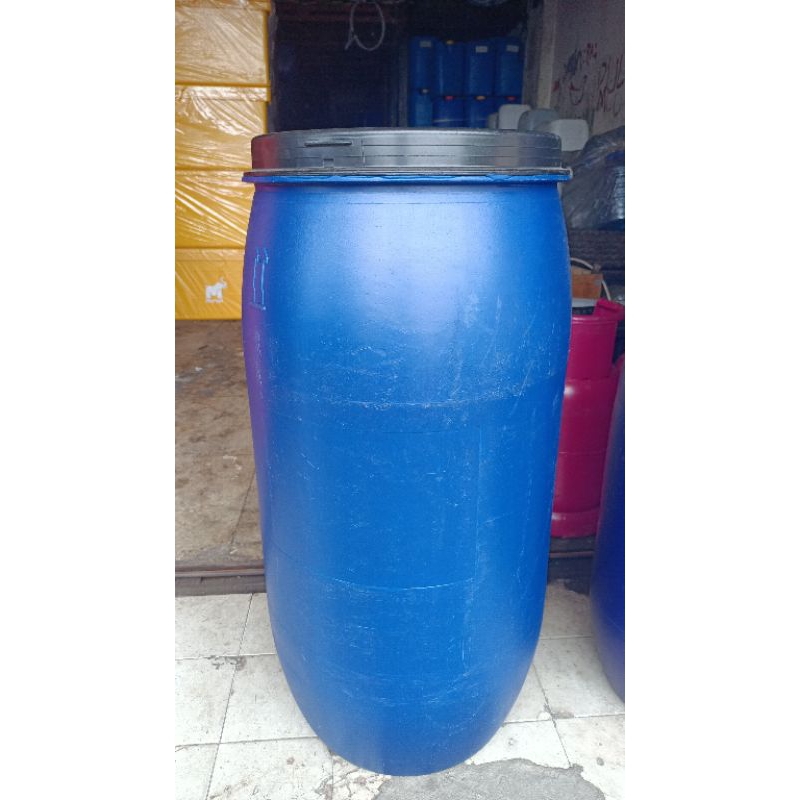 Tong Biru/Drum plastik/Blong ukuran 150Liter BEKAS