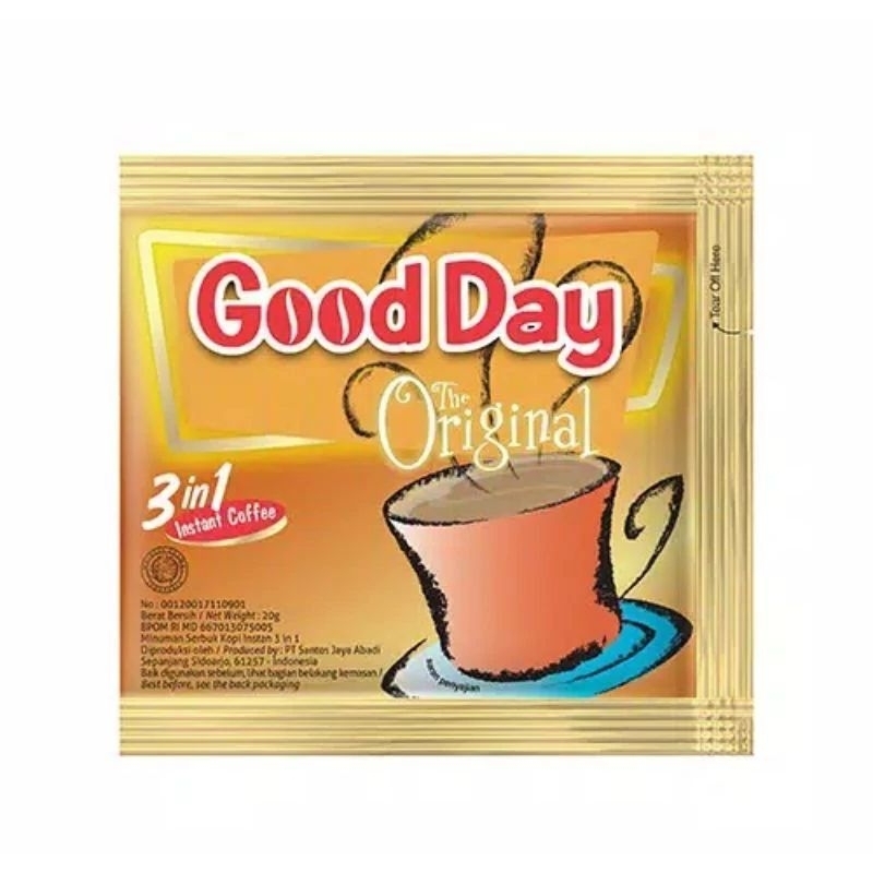 

GOOD DAY ORIGINAL 3IN1 SACHET 20G